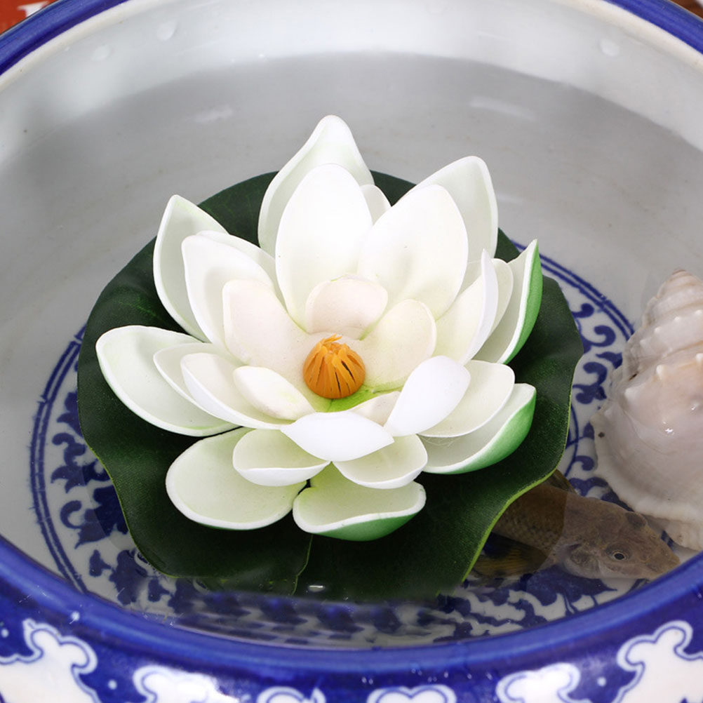 8Pcs Simulation Lotus Floating - Aquarium Plants review and price