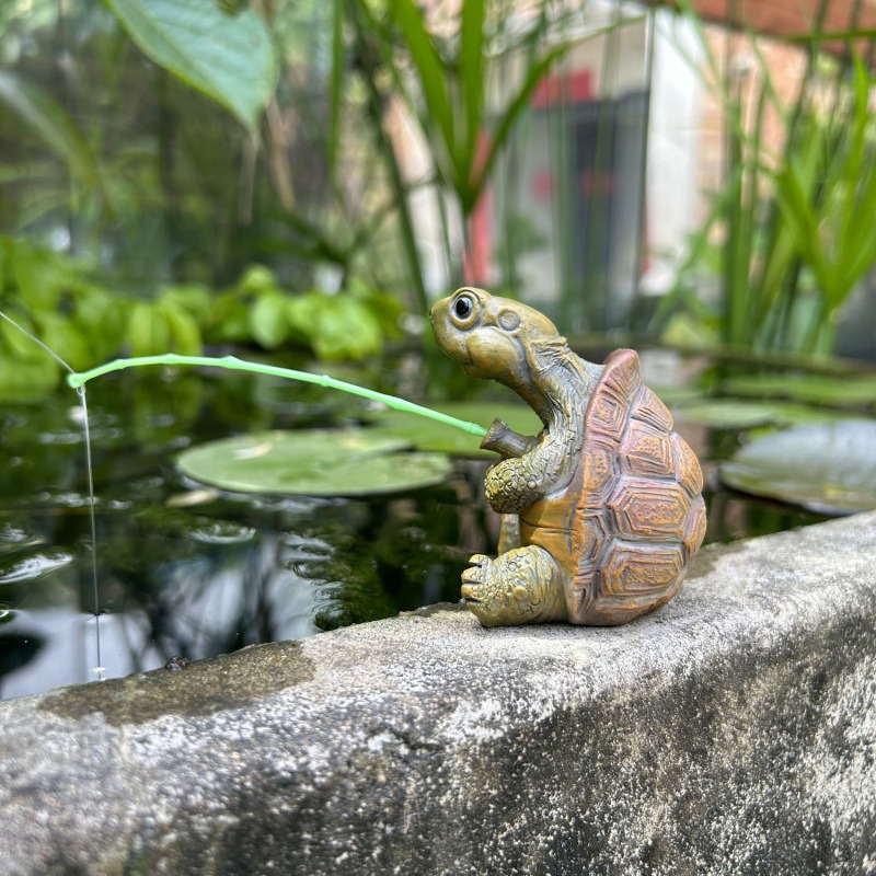 Turtle Fishing Fish Tank Aquar - Fish Aquarium Home review and price