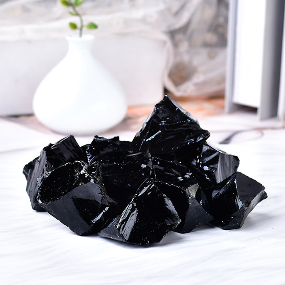 Natural Black Obsidian Raw Sto - Fish Tank Gravel review and price