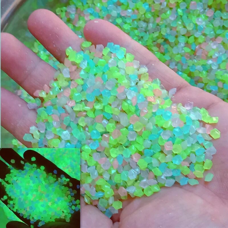 1000pcs 3-5mm Luminous Sand Gl - Fish Tank Gravel review and price