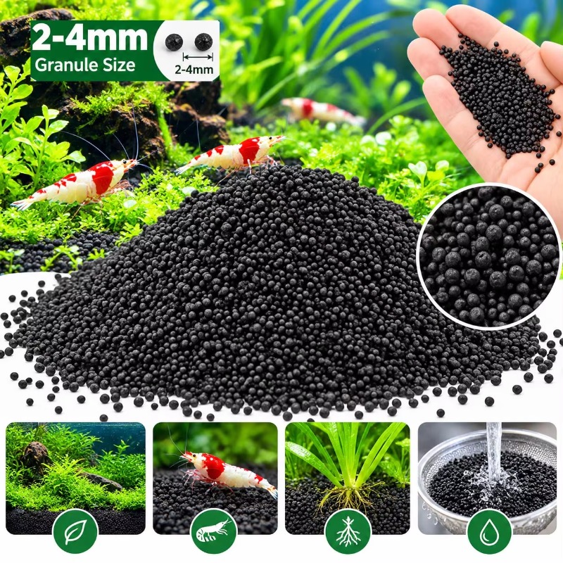 Black Aquarium Substrate Soil  - Fish Tank Gravel review and price