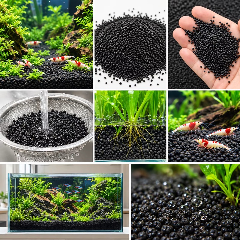 Black Aquarium Substrate Soil  - Fish Tank Gravel review and price