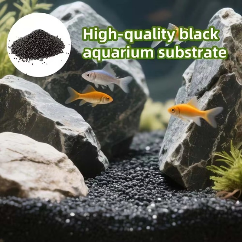 Black Aquarium Substrate Soil  - Fish Tank Gravel review and price