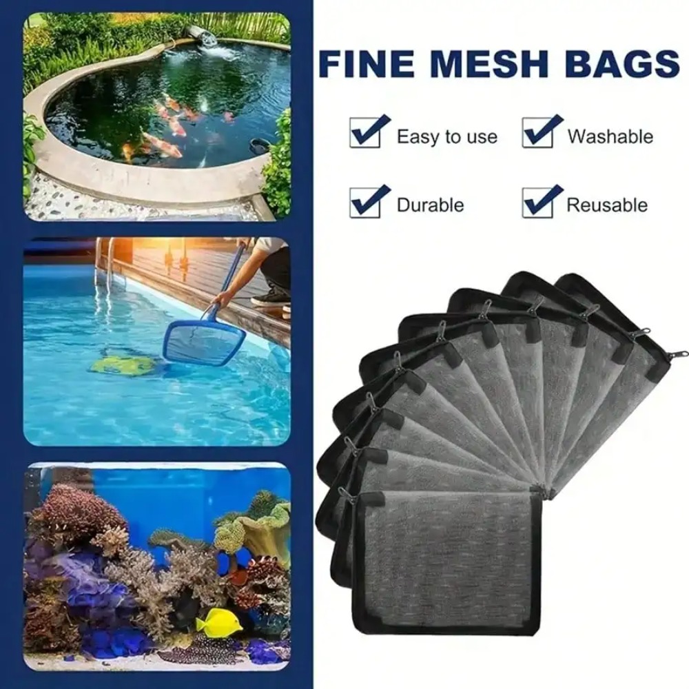 10pcs Black Mesh Filter Bags w - Aquarium Fish Keeping review and price