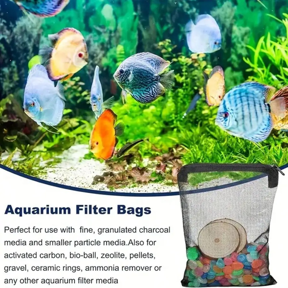 10pcs Black Mesh Filter Bags w - Aquarium Fish Keeping review and price