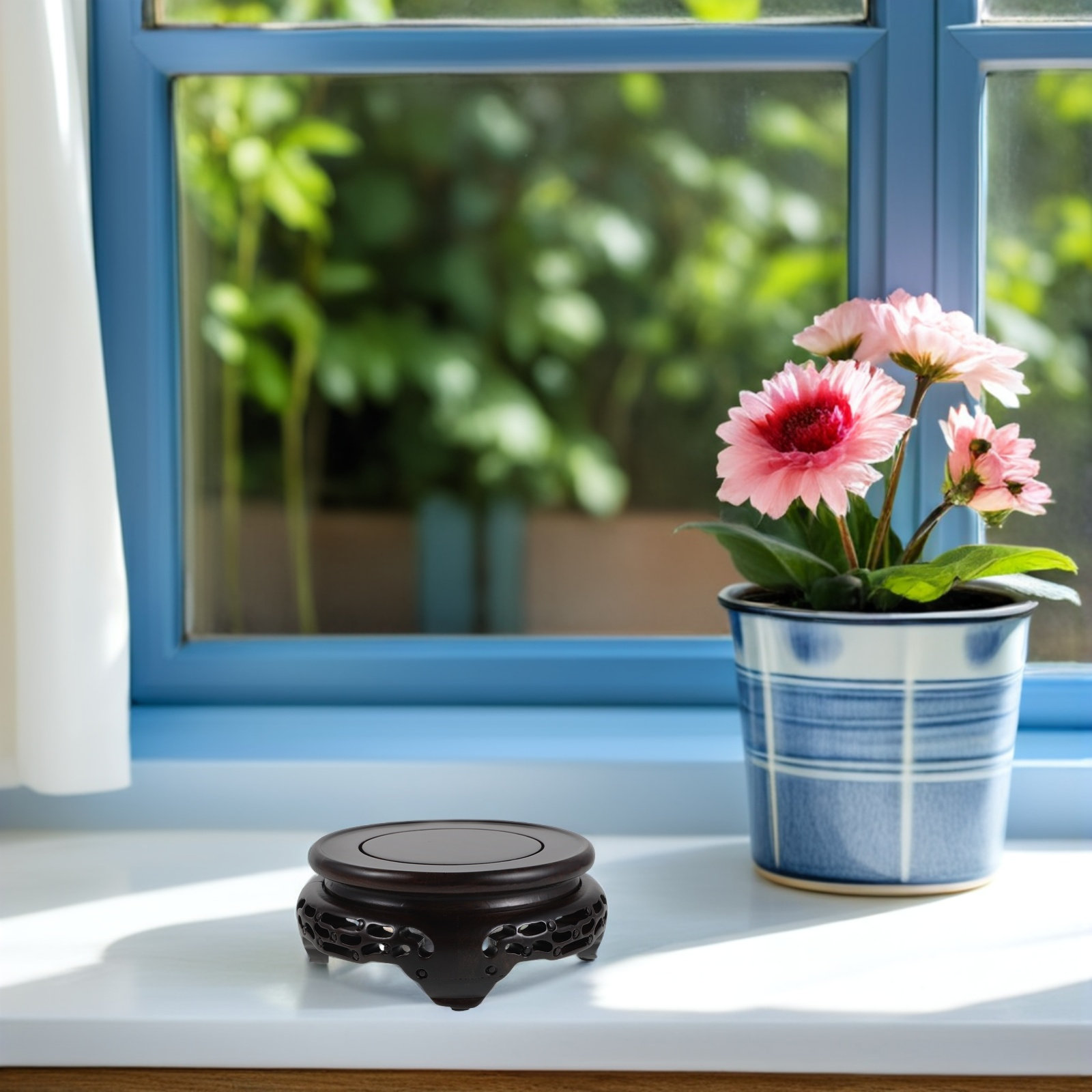 Wooden Vase Display Stand Roun - Aquarium Plants review and price