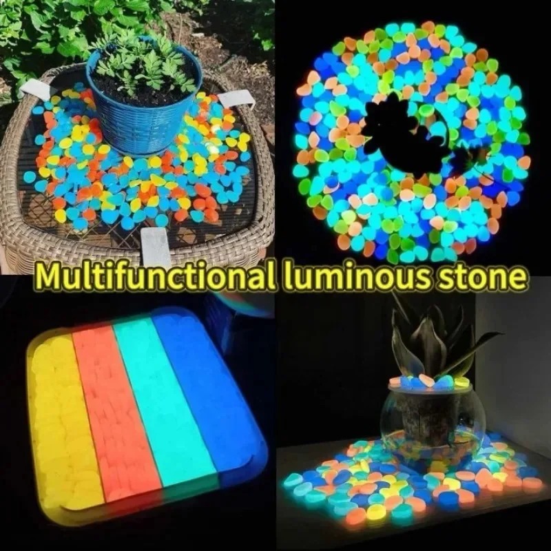 100-1000PCS Luminous Stone Gar - Fish Tank Gravel review and price