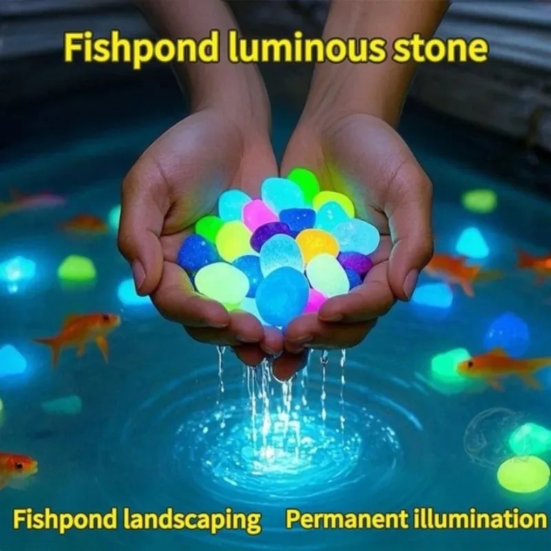 100-1000PCS Luminous Stone Gar - Fish Tank Gravel review and price